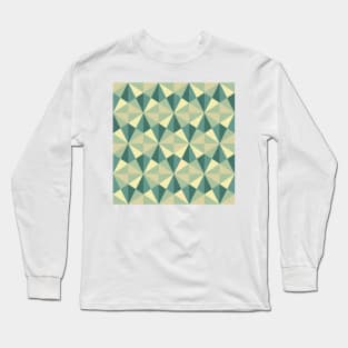 Geometric Polygon Pattern Long Sleeve T-Shirt